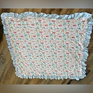 Cheeky Plum 🦕 Dino dreamer Roar Ruffle blanket with minky back.